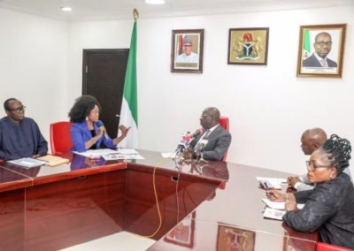 Fight against Human Trafficking: visit to Edo State, Nigeria Governor – Dr. Godwin Obaseki