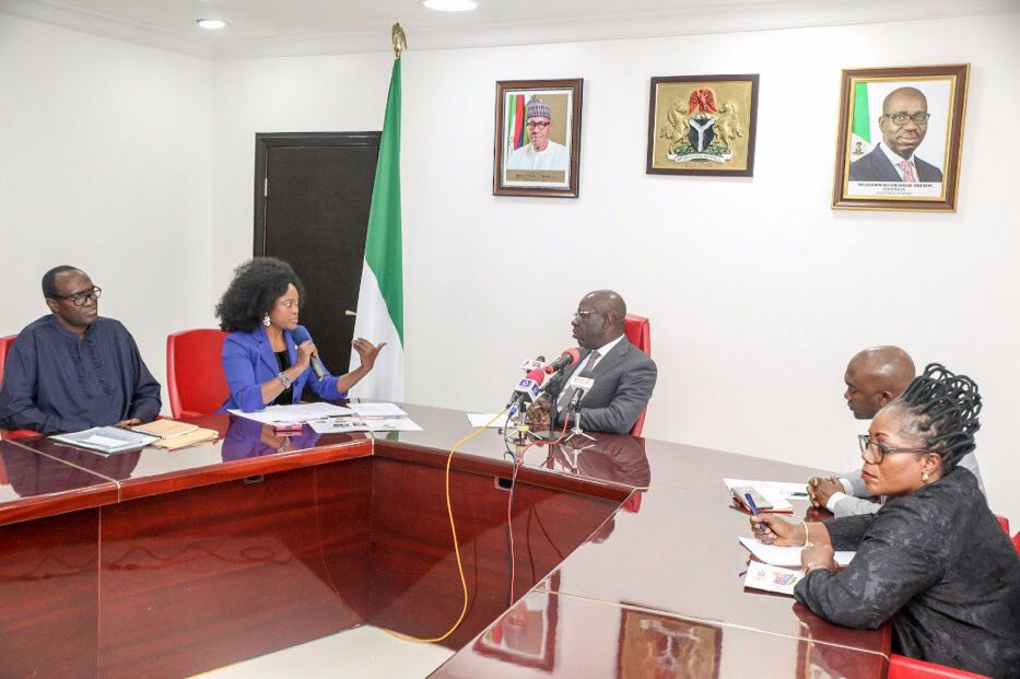 Fight against Human Trafficking: visit to Edo State, Nigeria Governor – Dr. Godwin Obaseki